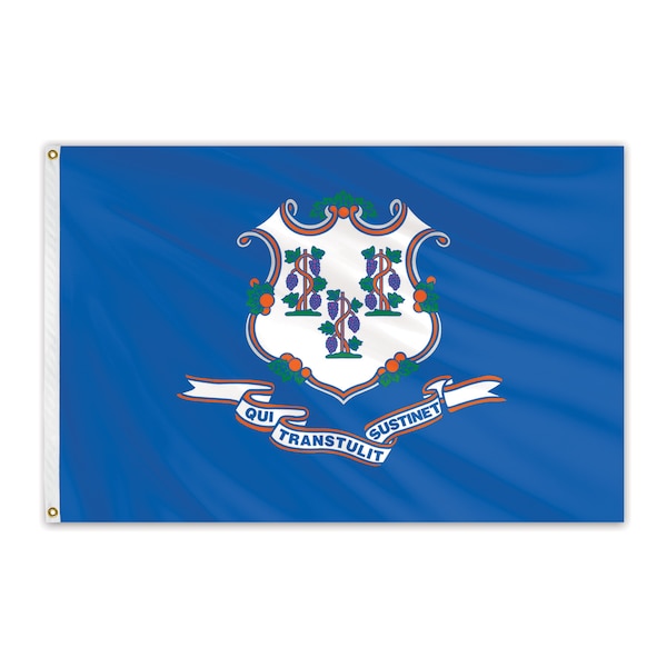 Global Flags Unlimited Connecticut Outdoor Nylon Flag 5'x8' 200158